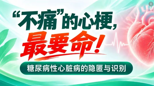 《精医讲糖》第19期：“不痛”的心梗，最要命！糖尿病性心脏病的隐匿与识别